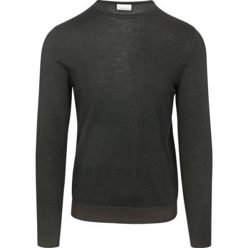 Sweater Profuomo Pullover Merinowol Zwart