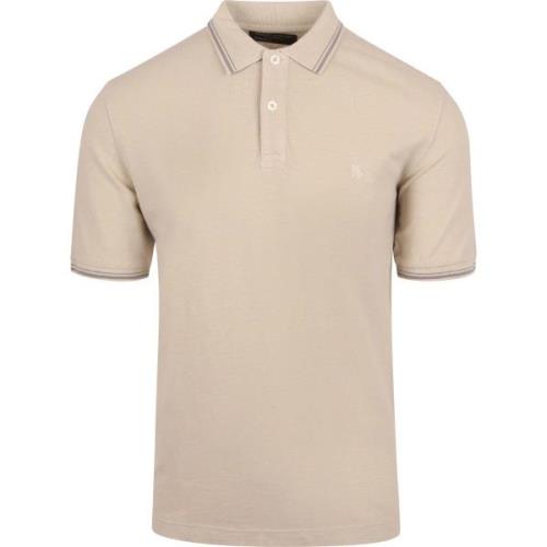 T-shirt Marc O'Polo Poloshirt Solid Overdye Ecru