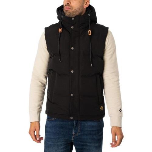 Trainingsjack Superdry Everest Puffervest Met Capuchon