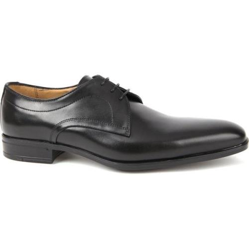 Mocassins Giorgio Serrano Leren Schoen Zwart