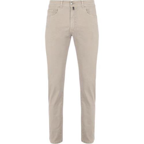 Broek Pierre Cardin Broek Lyon Tapered Greige