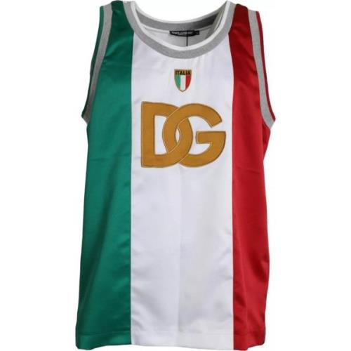 T-shirt D&amp;G tanktop met vlag van Italie voor heren