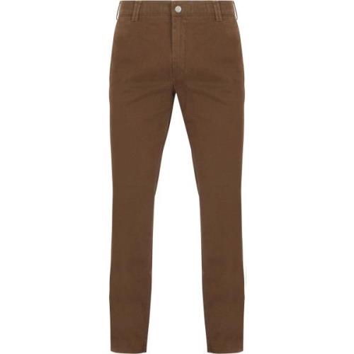 Broek Meyer Chino Bonn Twill Bruin