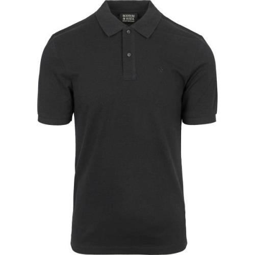 T-shirt Scotch &amp; Soda Core Piqué Polo Zwart