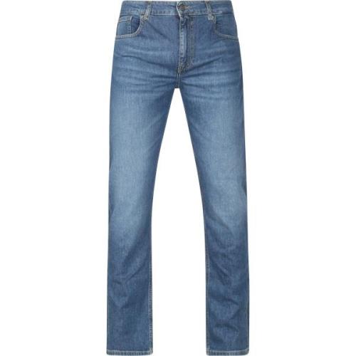 Broek Mud Jeans Denim Regular Bryce Indigo Blauw