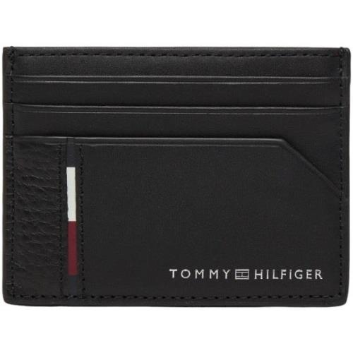 Portemonnee Tommy Hilfiger Heren Lederen Kaarthouder - Zwart