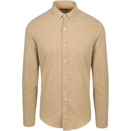 Overhemd Lange Mouw Suitable Overhemd Flanel Beige