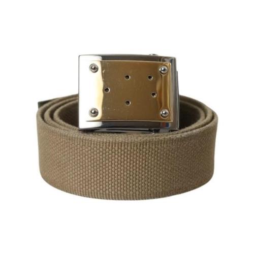 Riem D&amp;G Canvas vierkante metalen gespriem voor -