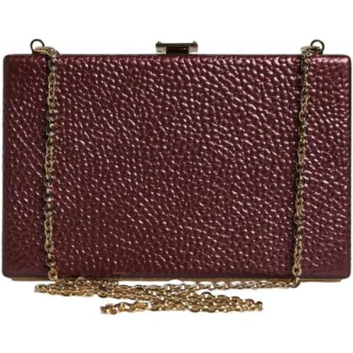 Handtasje D&amp;G Leren Clutch Avond Crossbody Tas met Gouden Detaille...