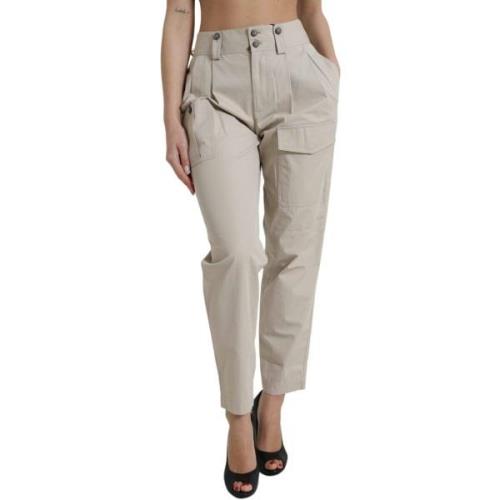 Broek D&amp;G beige katoenen cargobroek voor dames