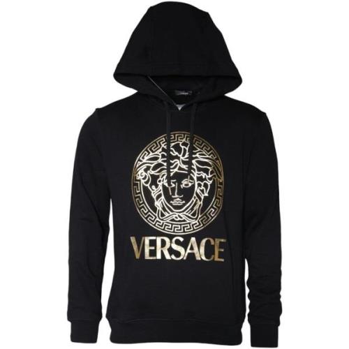 Sweater Versace Medusa Logo Sweatshirt met Capuchon voor heren - Zwart