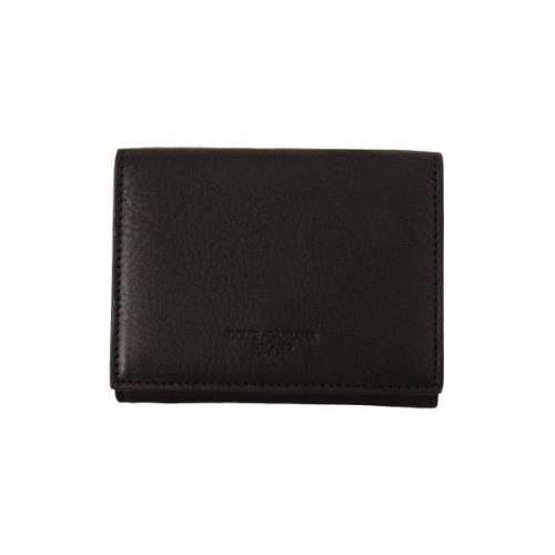 Portemonnee D&amp;G Zwart Leren BiFold Portemonnee