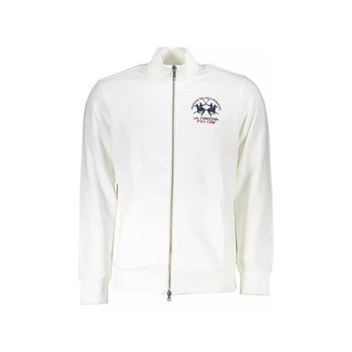 Sweater La Martina Heren Polo Crew Full Zip Track Top - Wit