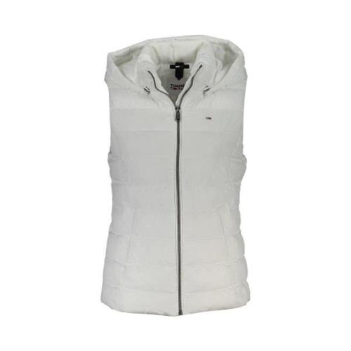 Mantel Tommy Hilfiger Dames Hooded Puffer Vest - Wit