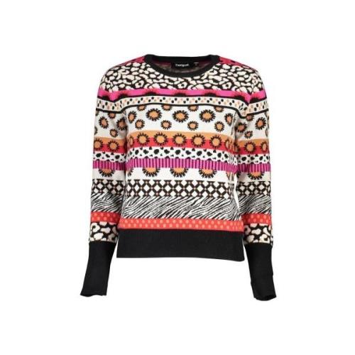 Sweater Desigual veelkleurige gebreide trui voor dames