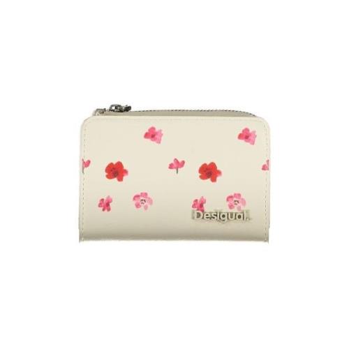 Portemonnee Desigual Floral Portemonnee voor Dames - Creme