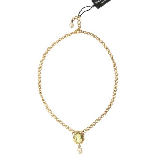 Ketting D&amp;G Cameo Ketting met Parel Druppel