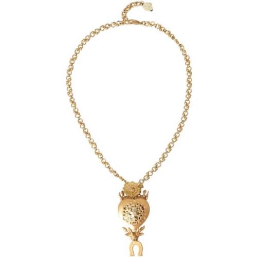 Ketting D&amp;G Gouden Hart Ketting met Hoefijzer Bedel