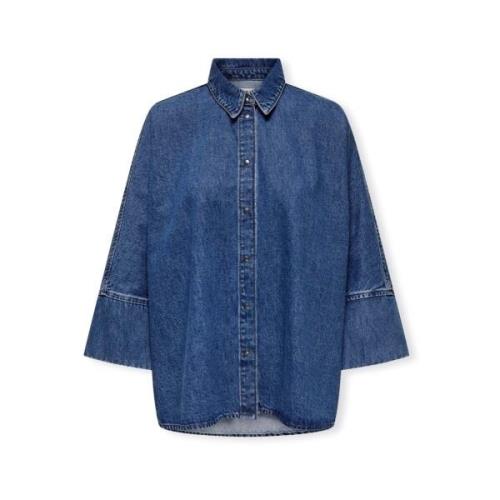 Blouse Only Noos Grace Shirt - Medium Blue Denim