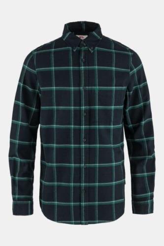 Fjällräven Övik Comfort Flannel Shirt Marineblauw/Donkergroen