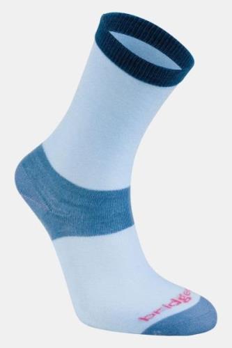 Bridgedale Coolmax Liner 2Paar Sokken Dames Middenblauw/Lichtblauw