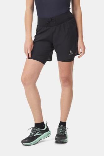 Odlo X-Alp Trail 6 Inch 2-In-1 Short Korte Broek Zwart