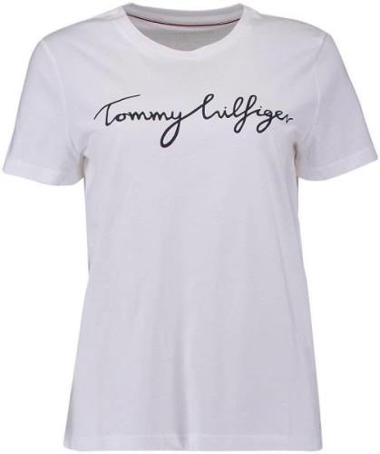 Tommy Hilfiger T-shirt Heritage Wit dames
