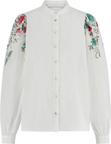 Nukus Blouse Brenda Embroidery Wit dames