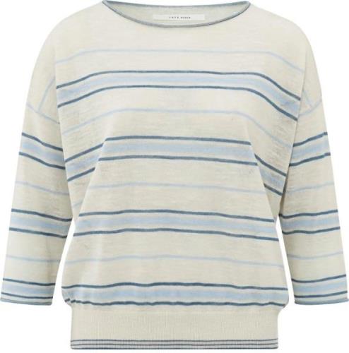 Yaya Striped sweater Beige dames