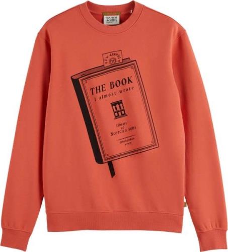 Scotch & Soda Sweater Artwork Oranje heren