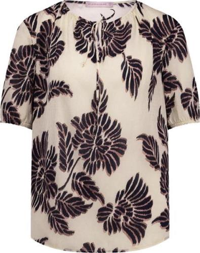 Studio Anneloes Top Maite Flower Crepe Bruin dames