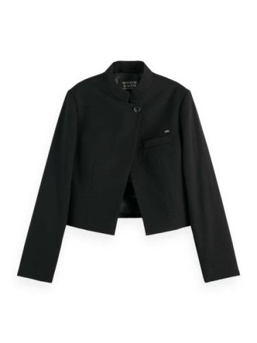 Scotch & Soda Blazer Gabardine Zwart dames