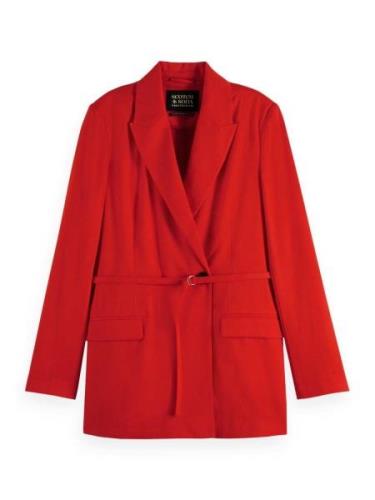 Scotch & Soda Blazer met Riempje Rood dames