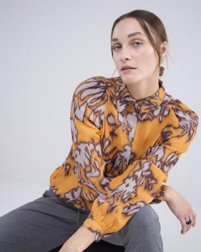 Summum Blouse Spicy Print Geel dames