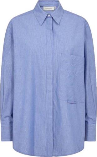 Copenhagen Muse Blouse Popli Blauw dames