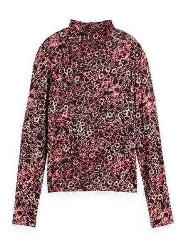 Scotch & Soda AOP PRINTED LONG SLEEVE T-SHIRT Rood dames