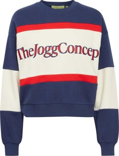 The Jogg Concept Sweater Sage logo Blauw dames