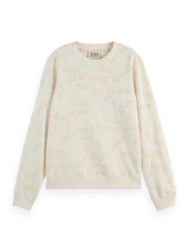 Scotch & Soda FLOCK AOP REGULAR FIT SWEATSHIRT Wit dames