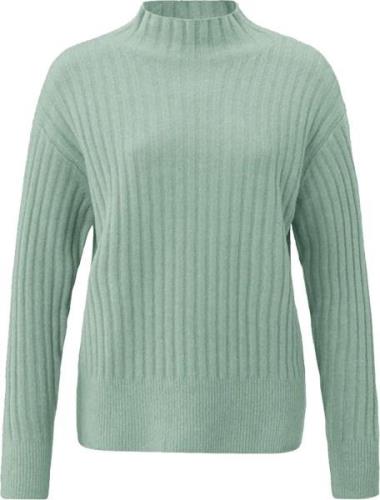 Yaya Sweater Ribbed Groen dames