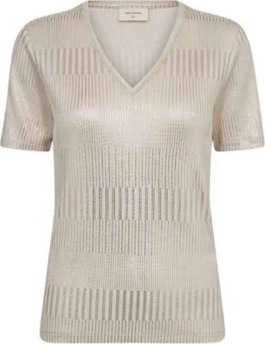 Freequent T-shirt Matter Beige dames