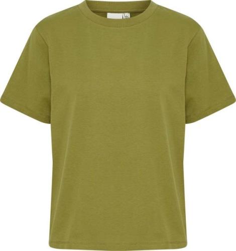 Ichi T-shirt Palmer Loose Groen dames