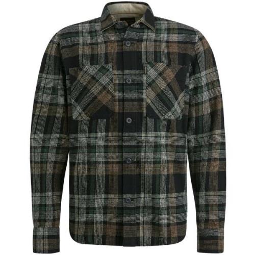 Pme Legend Long Sleeve Shirt Ctn Big Check Zwart heren