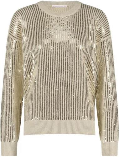 Studio Anneloes Pullover Shelby Sequins  Wit dames