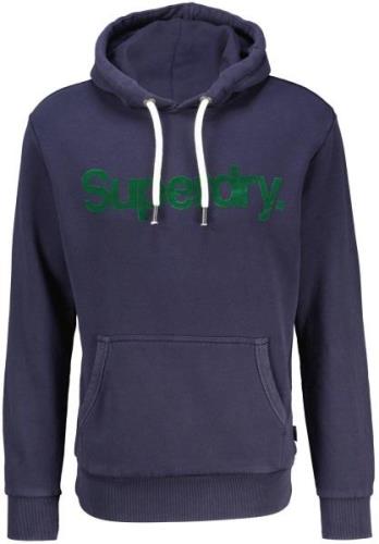 Superdry classic core logo hoodie Blauw heren