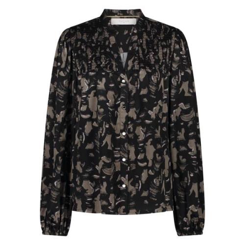 Nukus Blouse Namibia  Zwart dames