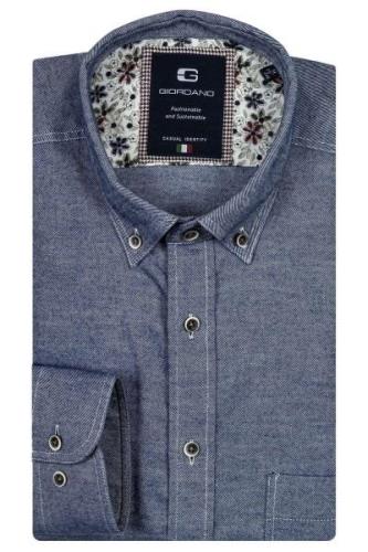 Giordano Overhemd Brando Blauw heren