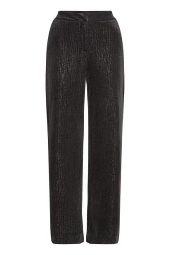 Ichi Pantalon Kate Glamour Zwart dames