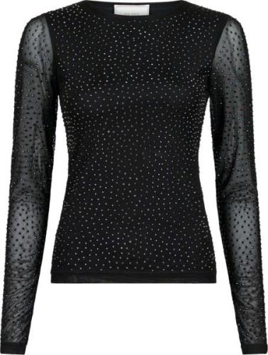 Neo Noir Top Basira Stone Zwart dames