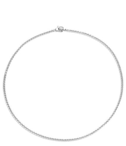 Silver Platinum Plated Necklace 34030SI