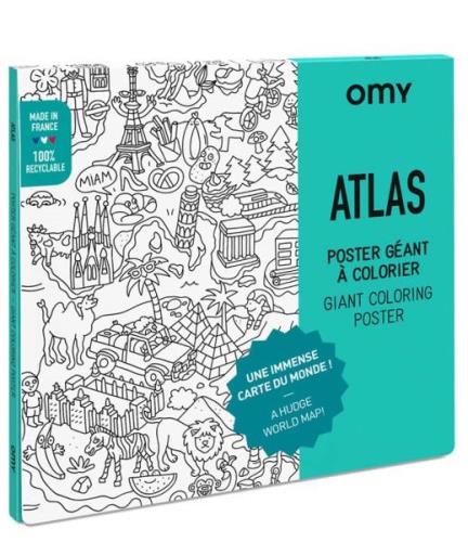 Coloring Poster Atlas 100 X 70